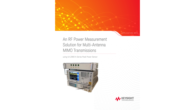 An RF Power Measurement Solution for Multi-Antenna MIMO Transmissions